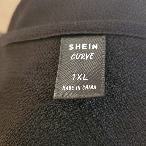 SHEIN Women's Contrast Stripped Flounce Sleeve Smock Dress NWOT - Picture 13 of 14